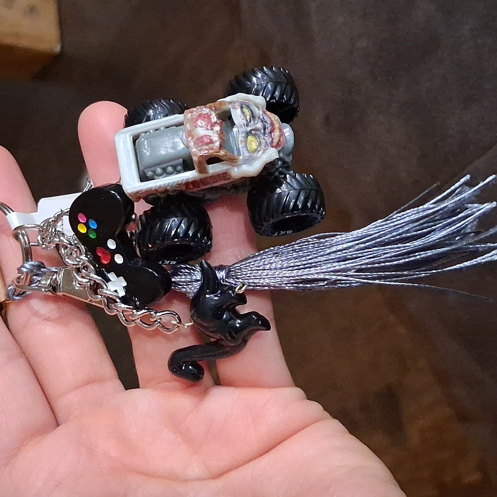 Monster Truck and Game Controller Keychain